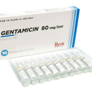 Gentamycin Injection 80mg/2ml 10s