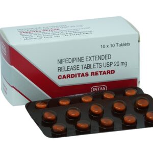Nifedipine 20mg Tabs 100s